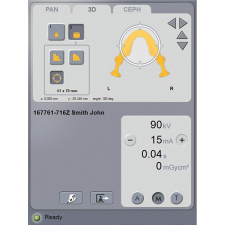 KaVo Pan eXam Plus 3D Ceph - универсальный датчик Pan/Ceph для панорамной томографии, цефалостат, функция 3D-томографии 6x8 см